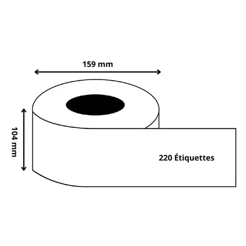 RUBAN ADHESIF Blanc Imprimé FRAGILE 100mètres x 5cm - Déménagement /  Expédition - Fournimag