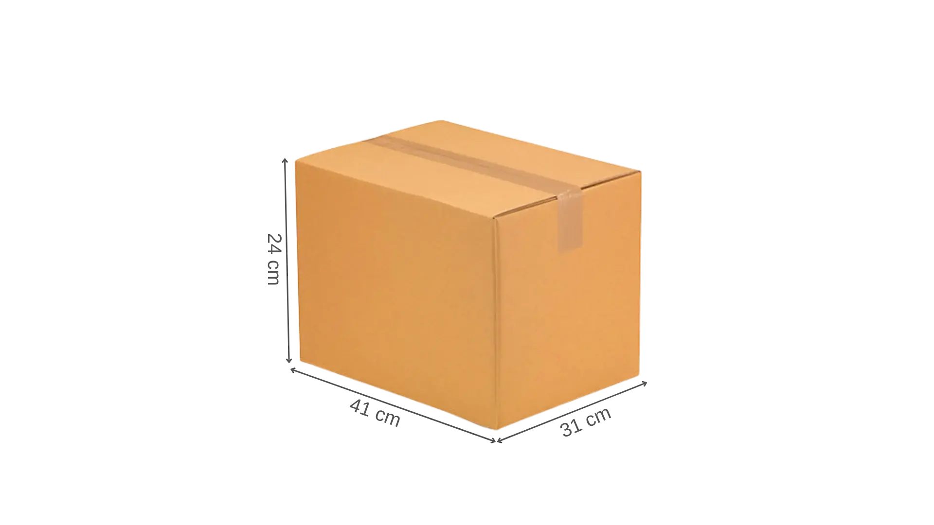 Carton double cannelure 41x31x24 cm