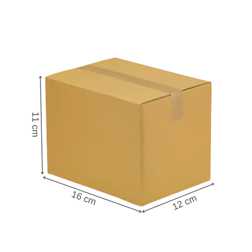 Carton simple cannelure 16x12x11 cm 2