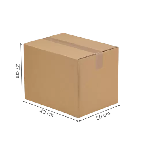 Carton simple cannelure 40x30x27 dimensions 2